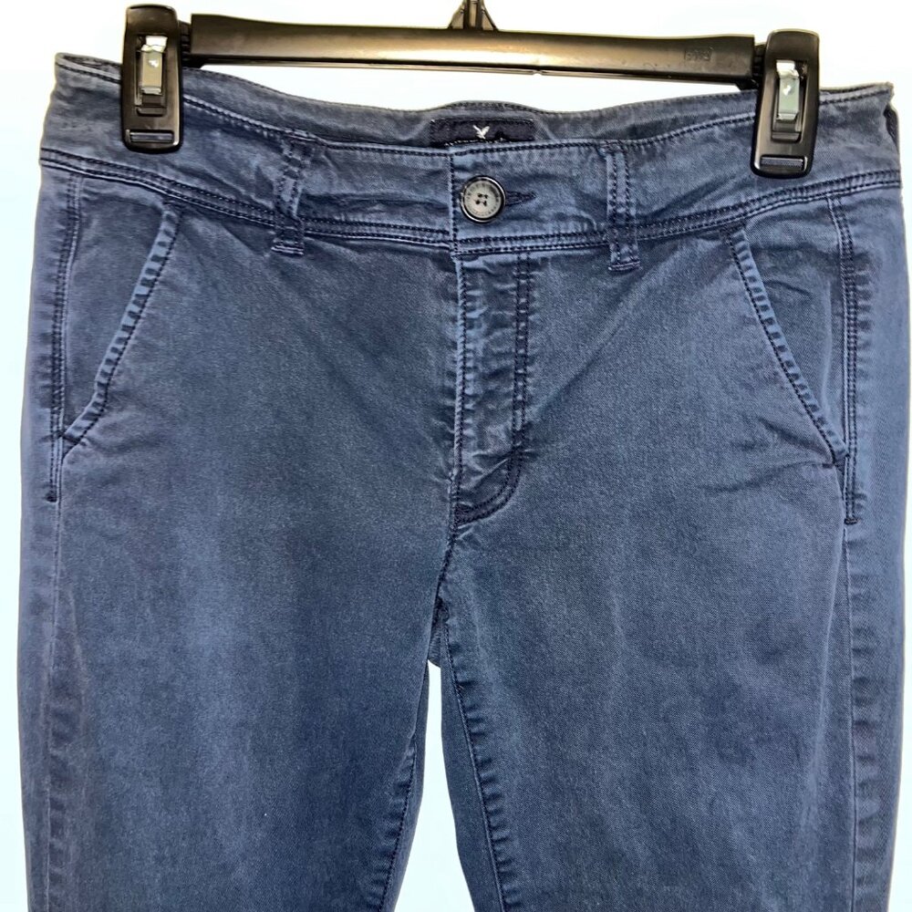 American Eagle Outfitters Womens Kick Boot Stretch Pants Size 6 Regular Blue